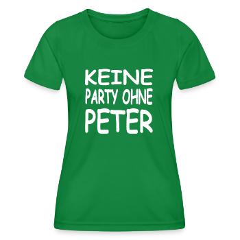 Party - Women's Functional T-Shirt - kelly green - Front - AI Model Female 172 dark (172cm)