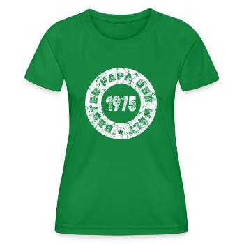 1975 - Frauen Funktions-T-Shirt - Kelly Green - Vorne - AI Model Female 172 dark (172cm)
