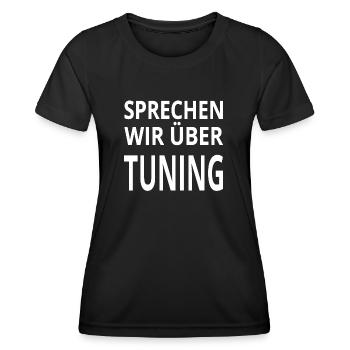 Tuning - Frauen Funktions-T-Shirt - Schwarz - Vorne - AI Model Female 172 light (172cm)