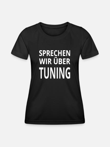 Tuning - Frauen Funktions-T-Shirt - Schwarz