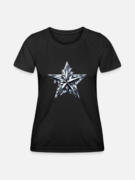 Diamond Shining Star - Women's Functional T-Shirt - black