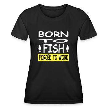 Angling - Women's Functional T-Shirt - black - Front - AI Model Female 172 light (172cm)
