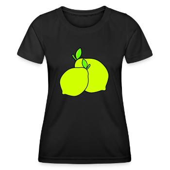 Citrons - T-shirt sport Femme - noir - Devant - AI Model Female 172 light (172cm)