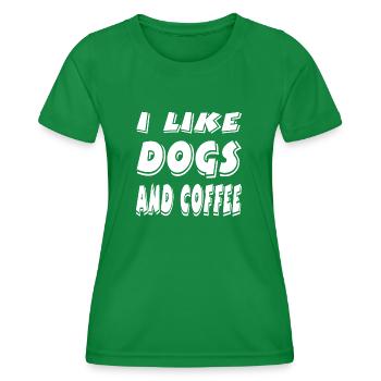Canine - Women's Functional T-Shirt - kelly green - Front - AI Model Female 172 dark (172cm)