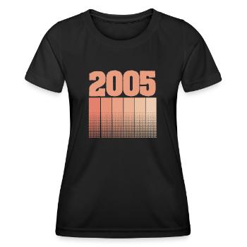 2005 - Frauen Funktions-T-Shirt - Schwarz - Vorne - AI Model Female 172 light (172cm)