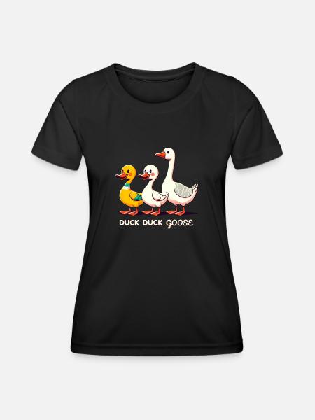 Duck Duck Goose - Women's Functional T-Shirt - black