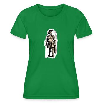 Roman Centurion Officer - Women's Functional T-Shirt - kelly green - Front - AI Model Female 172 dark (172cm)