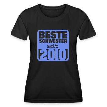 Geschwister 2010 - Frauen Funktions-T-Shirt - Schwarz - Vorne - AI Model Female 172 light (172cm)