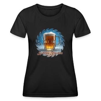 Kühles Blondes - Frauen Funktions-T-Shirt - Schwarz - Vorne - AI Model Female 172 light (172cm)