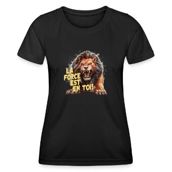 Die Kraft ist in dir - Frauen Funktions-T-Shirt - Schwarz - Vorne - AI Model Female 172 light (172cm)