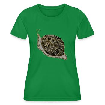 Snail - Women's Functional T-Shirt - kelly green - Front - AI Model Female 172 dark (172cm)