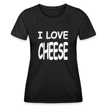 Fromage - T-shirt sport Femme - noir - Devant - AI Model Female 172 light (172cm)