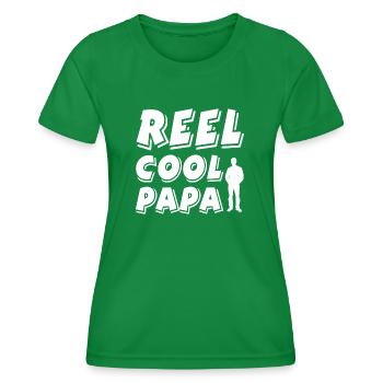 Father - Women's Functional T-Shirt - kelly green - Front - AI Model Female 172 dark (172cm)