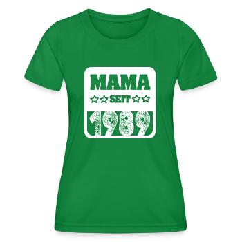 Bébé 1989 - T-shirt sport Femme - vert - Devant - AI Model Female 172 dark (172cm)