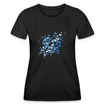 Blue Sakura - Women's Functional T-Shirt - black - Front - AI Model Female 172 light (172cm)