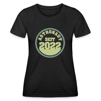 2022 - Women's Functional T-Shirt - black - Front - AI Model Female 172 light (172cm)