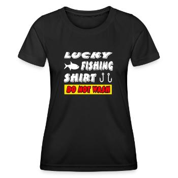 Angling - Women's Functional T-Shirt - black - Front - AI Model Female 172 light (172cm)