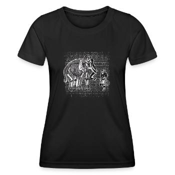 Alice in Wonderland and the elephant - Women's Functional T-Shirt - black - Front - AI Model Female 172 light (172cm)