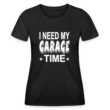 Garage - Frauen Funktions-T-Shirt - Schwarz - Vorne - AI Model Female 172 light (172cm)