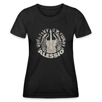 Geschenk für Alessio - Frauen Funktions-T-Shirt - Schwarz - Vorne - AI Model Female 172 light (172cm)
