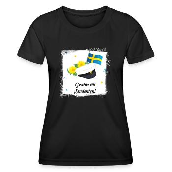 Abschlussfeier 2024 Abiturfeier - Frauen Funktions-T-Shirt - Schwarz - Vorne - AI Model Female 172 light (172cm)