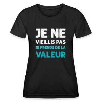 Humor Ich werde nicht alt Geburtstagsgeschenk - Frauen Funktions-T-Shirt - Schwarz - Vorne - AI Model Female 172 light (172cm)