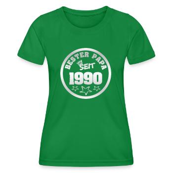 Papa 1990 - Women's Functional T-Shirt - kelly green - Front - AI Model Female 172 dark (172cm)