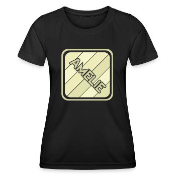 Amelie als Mädchenname - Frauen Funktions-T-Shirt - Schwarz - Vorne - AI Model Female 172 light (172cm)