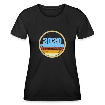 2020 - Women's Functional T-Shirt - black - Front - AI Model Female 172 light (172cm)