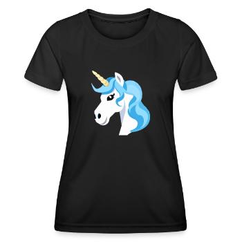 Regenbogen Einhorn Unicorn Rainbow Pferd LGBTQ 1 - Frauen Funktions-T-Shirt - Schwarz - Vorne - AI Model Female 172 light (172cm)