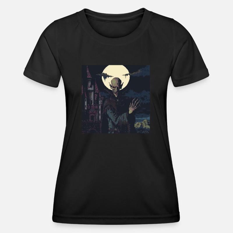 Nosferatu 16 bit - Women's Functional T-Shirt - black