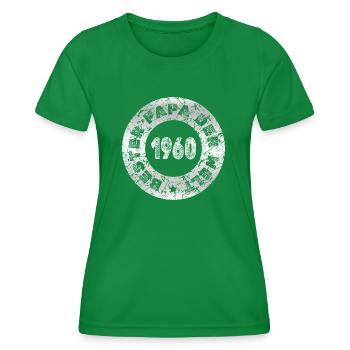 1960 - Women's Functional T-Shirt - kelly green - Front - AI Model Female 172 dark (172cm)