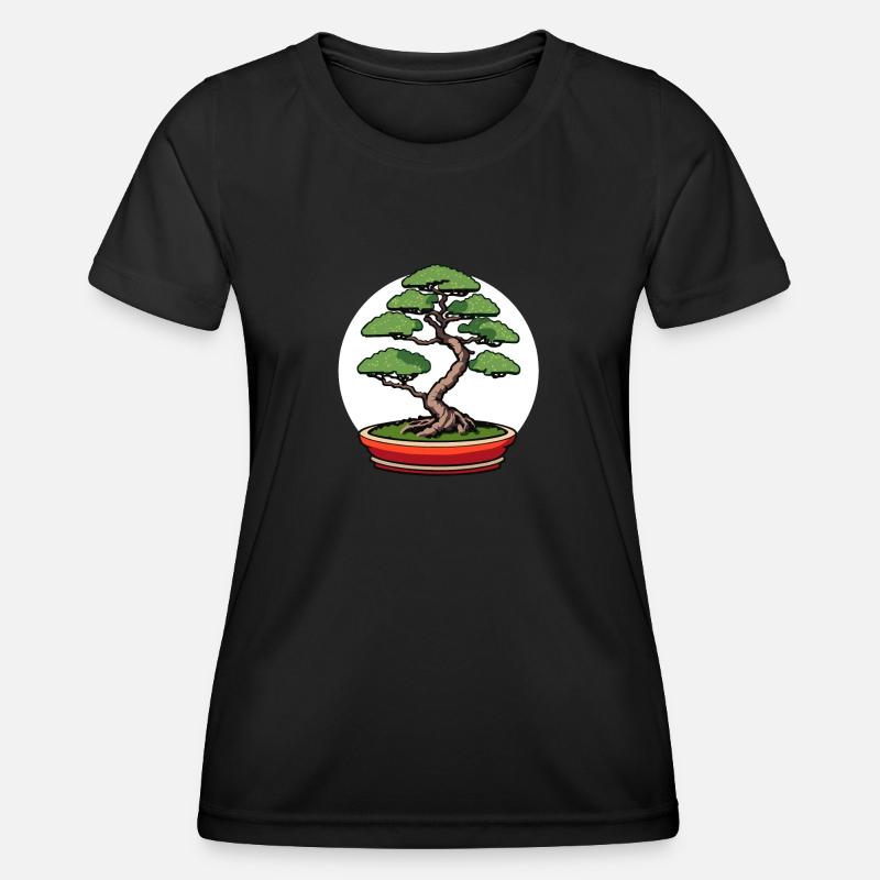 Bonsai Japan Tree - Women's Functional T-Shirt - black