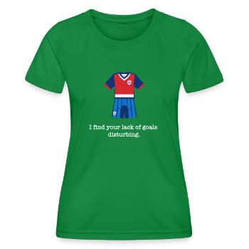 Maillot de football drôle - T-shirt sport Femme - vert - Devant - AI Model Female 172 dark (172cm)