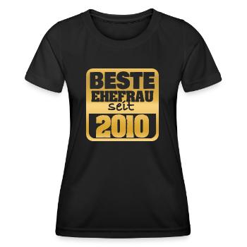 2010 - Women's Functional T-Shirt - black - Front - AI Model Female 172 light (172cm)