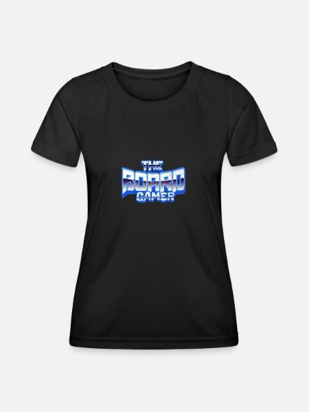 The Boardgamer - Frauen Funktions-T-Shirt - Schwarz