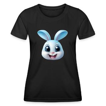 Lapin Lapin - T-shirt sport Femme - noir - Devant - AI Model Female 172 light (172cm)