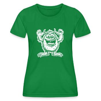 Monster - Frauen Funktions-T-Shirt - Kelly Green - Vorne - AI Model Female 172 dark (172cm)