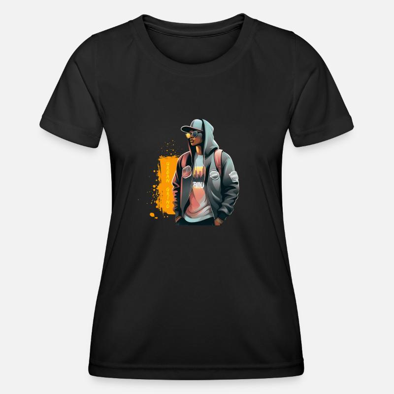 Urban Grind - Women's Functional T-Shirt - black