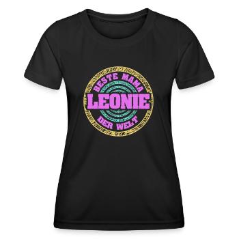 Léonie - T-shirt sport Femme - noir - Devant - AI Model Female 172 light (172cm)