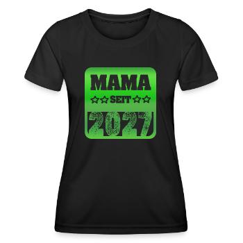 Mutter 2027 - Frauen Funktions-T-Shirt - Schwarz - Vorne - AI Model Female 172 light (172cm)