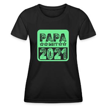 seit 2021 - Frauen Funktions-T-Shirt - Schwarz - Vorne - AI Model Female 172 light (172cm)