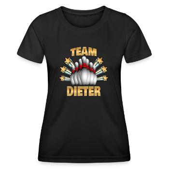 Bowling Dieter - T-shirt sport Femme - noir - Devant - AI Model Female 172 light (172cm)