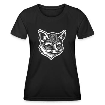 Fox Foxes - Women's Functional T-Shirt - black - Front - AI Model Female 172 light (172cm)