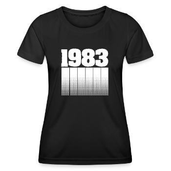 Birthday 1983 - Women's Functional T-Shirt - black - Front - AI Model Female 172 light (172cm)