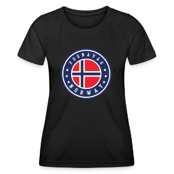 Fosnavåg Norvège - T-shirt sport Femme - noir - Devant - AI Model Female 172 light (172cm)