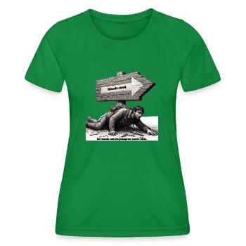 Vite le weekend ! - T-shirt sport Femme - vert - Devant - AI Model Female 172 dark (172cm)