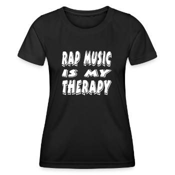 Musique - T-shirt sport Femme - noir - Devant - AI Model Female 172 light (172cm)