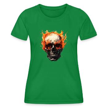 Custom painting is an art form - Women's Functional T-Shirt - kelly green - Front - AI Model Female 172 dark (172cm)