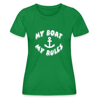 Boot - Frauen Funktions-T-Shirt - Kelly Green - Vorne - AI Model Female 172 dark (172cm)